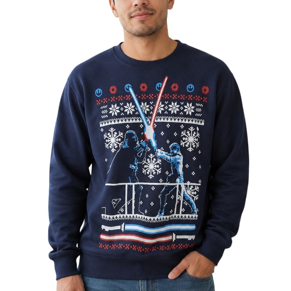Star Wars Darth Vader Ugly Christmas Sweater Small
